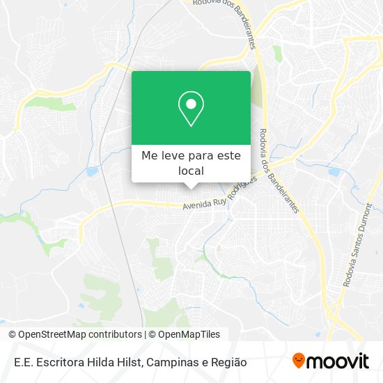 E.E. Escritora Hilda Hilst mapa