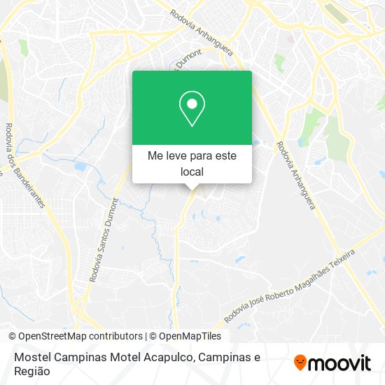 Mostel Campinas Motel Acapulco mapa