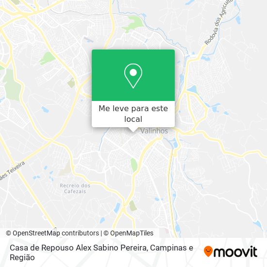 Casa de Repouso Alex Sabino Pereira mapa