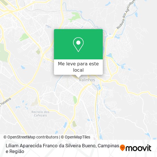 Líliam Aparecida Franco da Silveira Bueno mapa