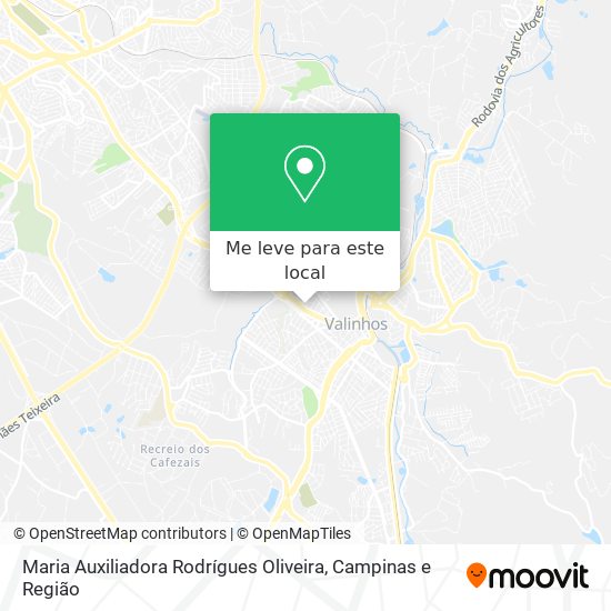 Maria Auxiliadora Rodrígues Oliveira mapa