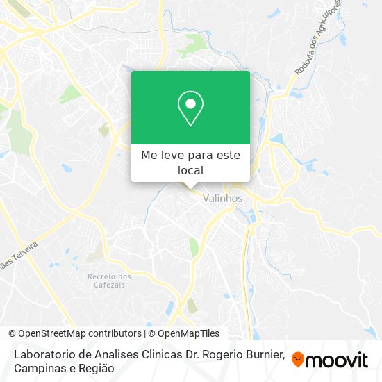 Laboratorio de Analises Clinicas Dr. Rogerio Burnier mapa