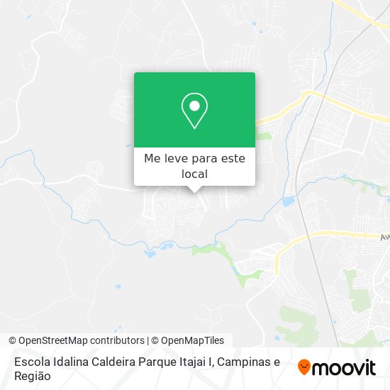 Escola Idalina Caldeira Parque Itajai I mapa
