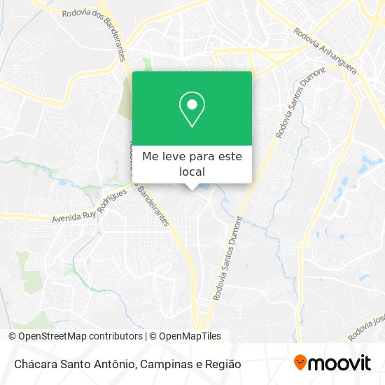 Chácara Santo Antônio mapa