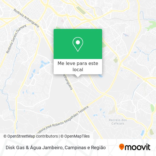 Disk Gas & Água Jambeiro mapa