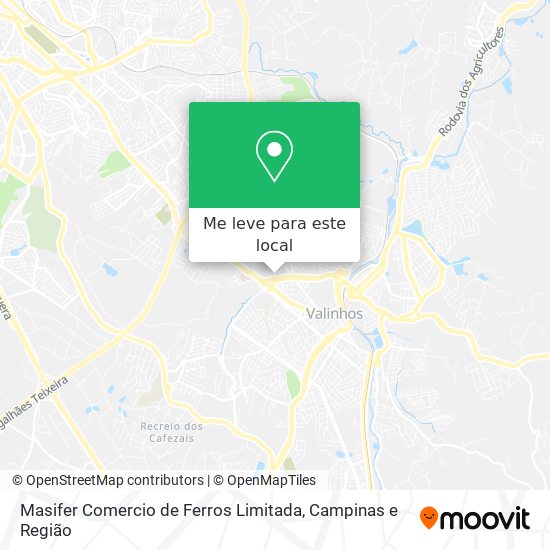 Masifer Comercio de Ferros Limitada mapa