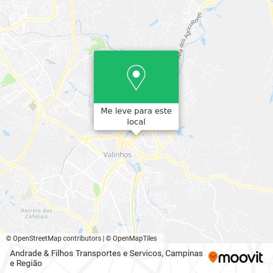 Andrade & Filhos Transportes e Servicos mapa