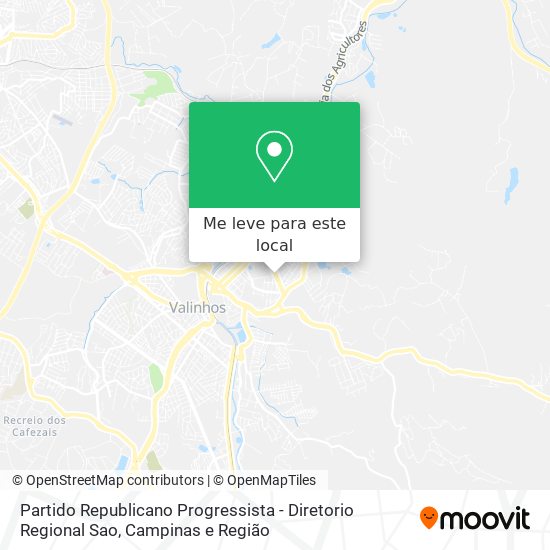 Partido Republicano Progressista - Diretorio Regional Sao mapa