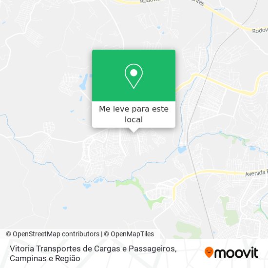 Vitoria Transportes de Cargas e Passageiros mapa