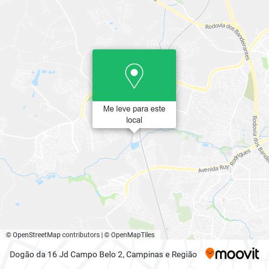 Dogão da 16 Jd Campo Belo 2 mapa