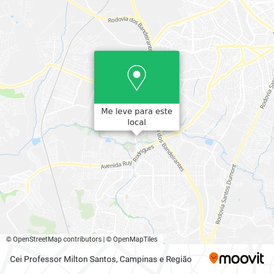 Cei Professor Milton Santos mapa