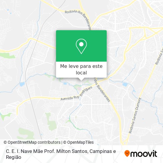 C. E. I. Nave Mãe Prof. Milton Santos mapa