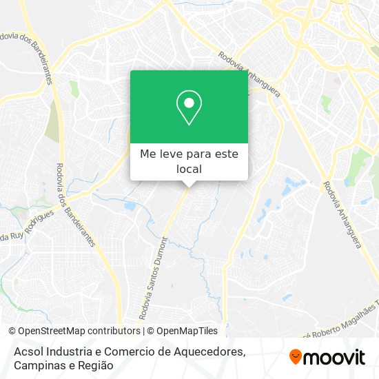 Acsol Industria e Comercio de Aquecedores mapa