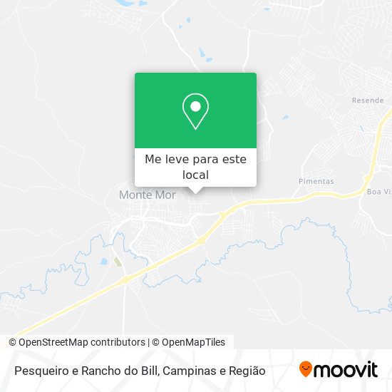 Pesqueiro e Rancho do Bill mapa