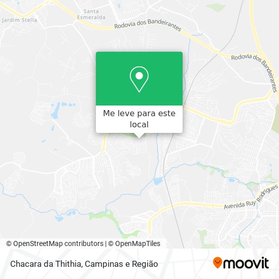 Chacara da Thithia mapa