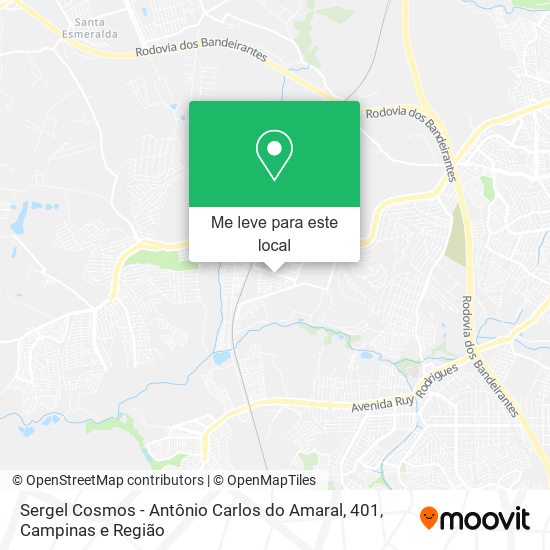 Sergel Cosmos - Antônio Carlos do Amaral, 401 mapa