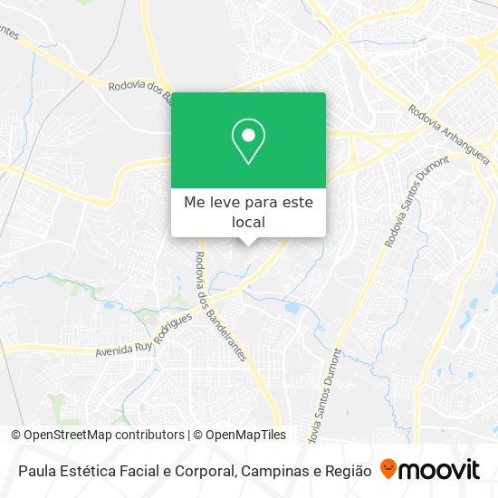 Paula Estética Facial e Corporal mapa