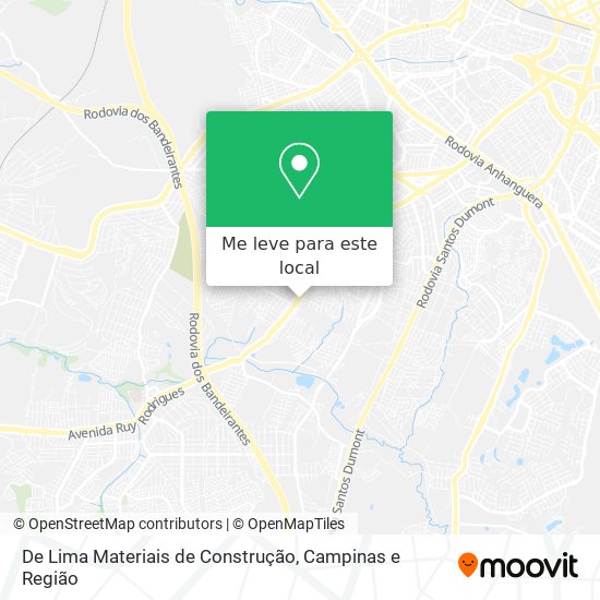 De Lima Materiais de Construção mapa