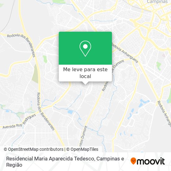 Residencial Maria Aparecida Tedesco mapa