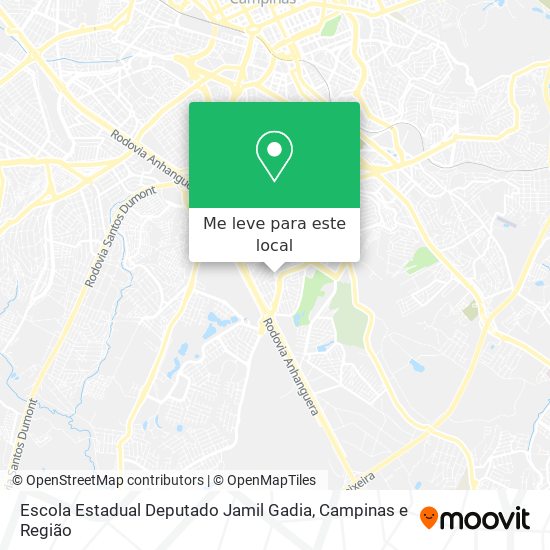 Escola Estadual Deputado Jamil Gadia mapa