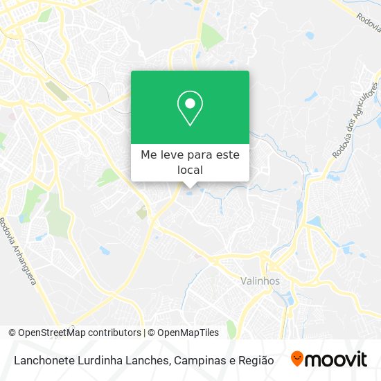 Lanchonete Lurdinha Lanches mapa