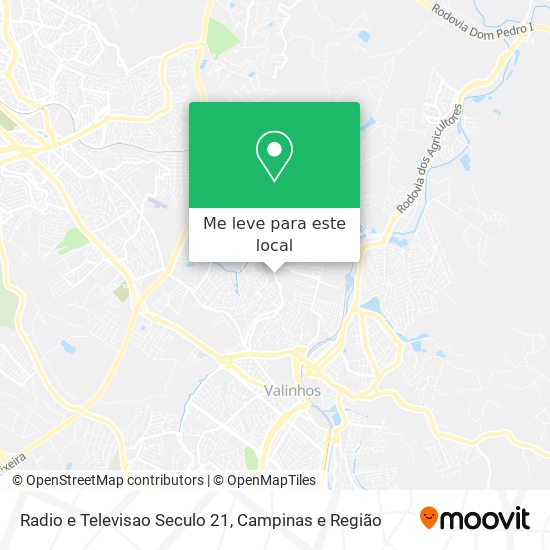 Radio e Televisao Seculo 21 mapa