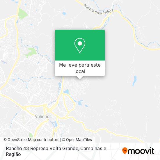 Rancho 43 Represa Volta Grande mapa