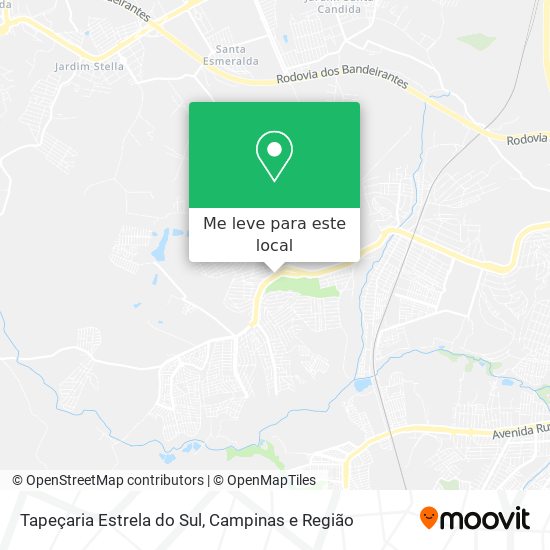 Tapeçaria Estrela do Sul mapa