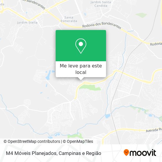 M4 Móveis Planejados mapa