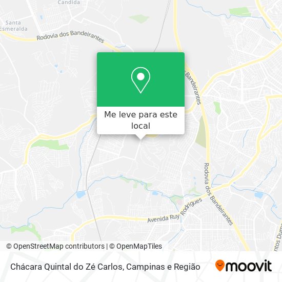 Chácara Quintal do Zé Carlos mapa