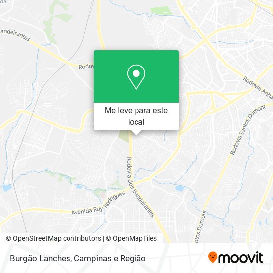 Burgão Lanches mapa