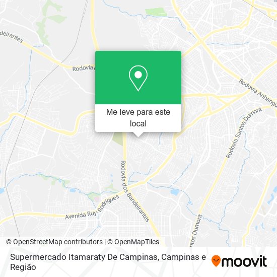 Supermercado Itamaraty De Campinas mapa