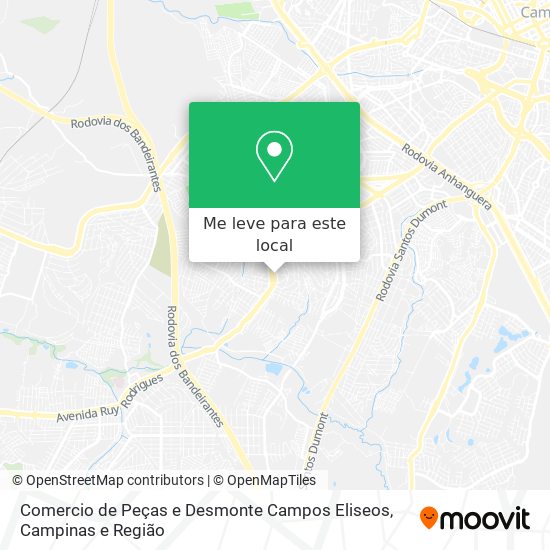 Comercio de Peças e Desmonte Campos Eliseos mapa