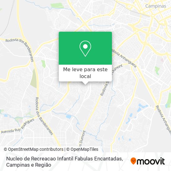 Nucleo de Recreacao Infantil Fabulas Encantadas mapa