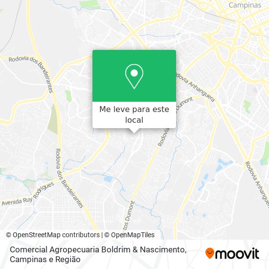 Comercial Agropecuaria Boldrim & Nascimento mapa