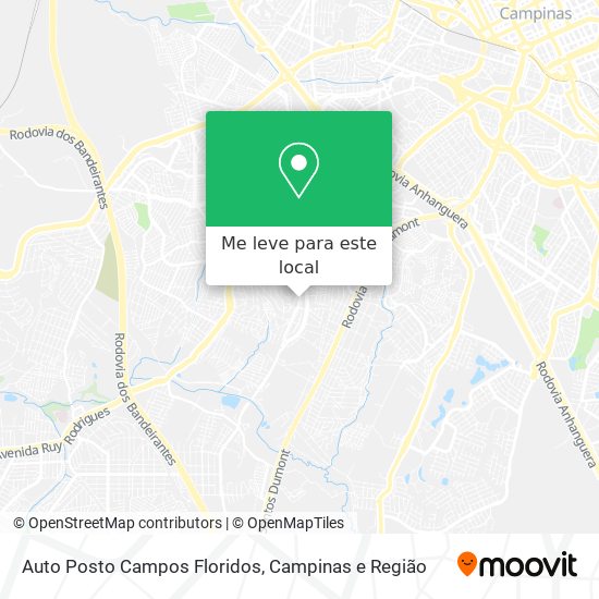 Auto Posto Campos Floridos mapa