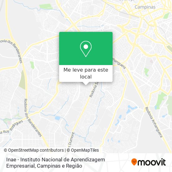 Inae - Instituto Nacional de Aprendizagem Empresarial mapa