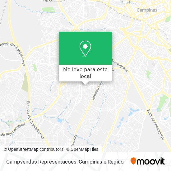 Campvendas Representacoes mapa