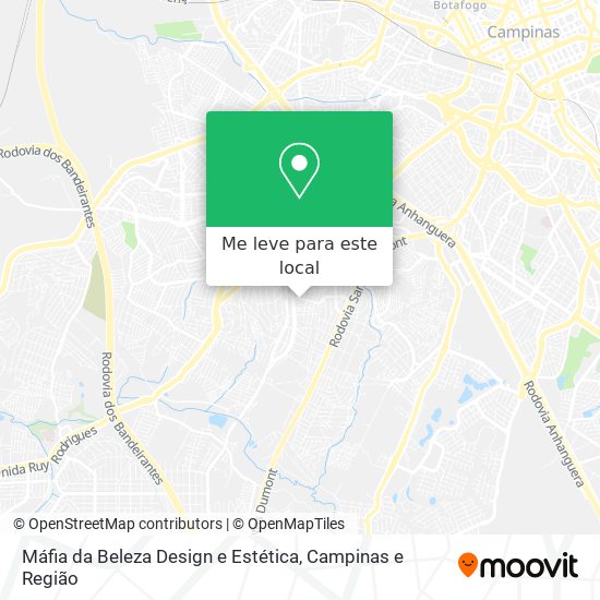 Máfia da Beleza Design e Estética mapa