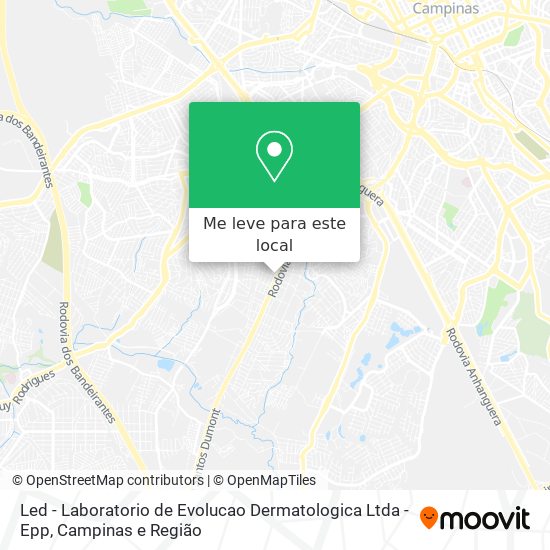 Led - Laboratorio de Evolucao Dermatologica Ltda - Epp mapa