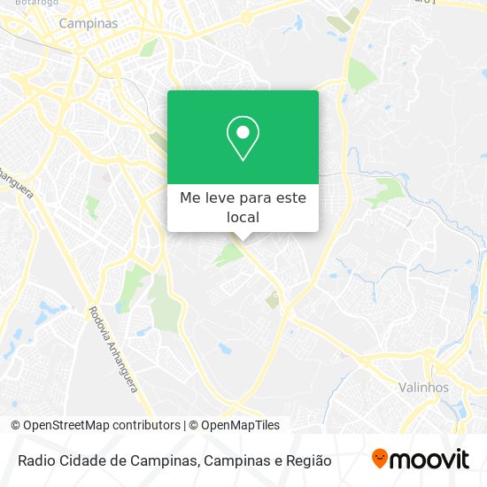 Radio Cidade de Campinas mapa