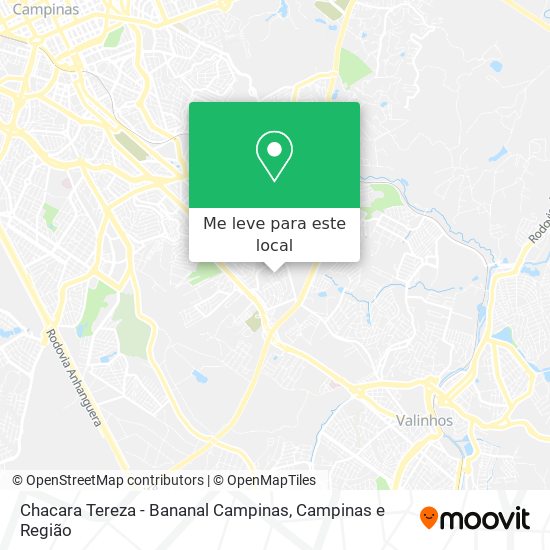 Chacara Tereza - Bananal Campinas mapa