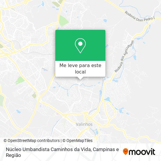 Núcleo Umbandista Caminhos da Vida mapa