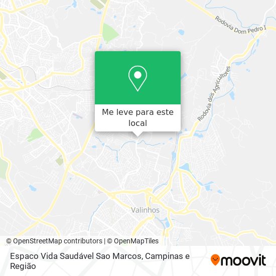 Espaco Vida Saudável Sao Marcos mapa