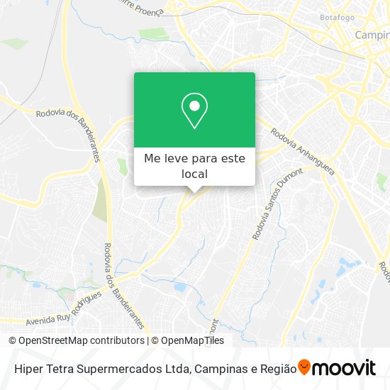 Hiper Tetra Supermercados Ltda mapa