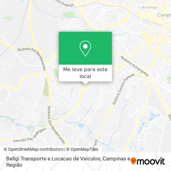 Bellgi Transporte e Locacao de Veiculos mapa