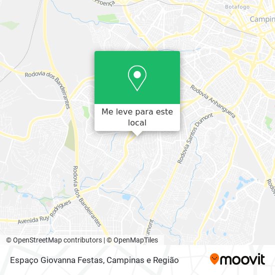 Espaço Giovanna Festas mapa