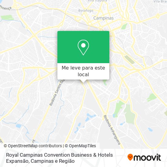 Royal Campinas Convention Business & Hotels Expansão mapa