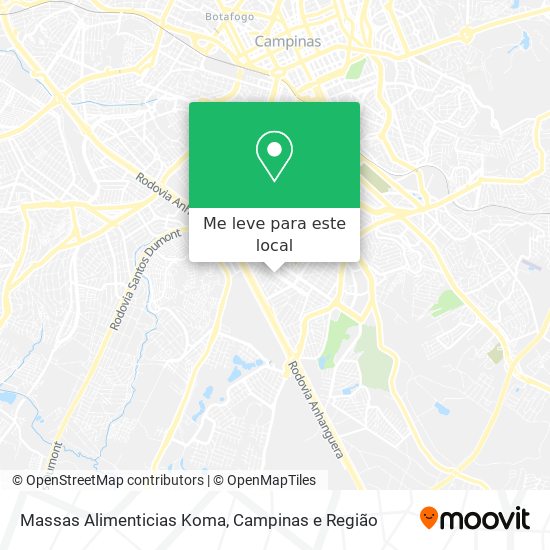 Massas Alimenticias Koma mapa
