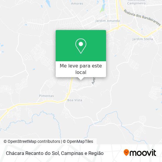 Chácara Recanto do Sol mapa